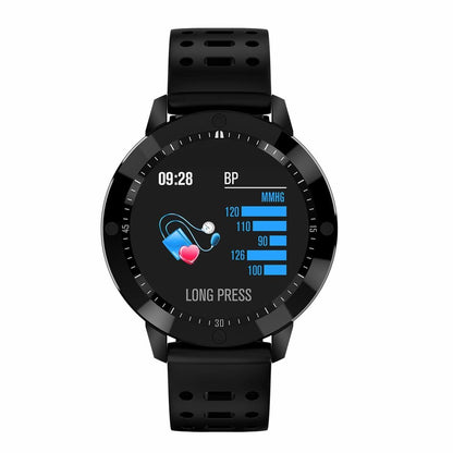 Ceas Smartwatch IDL Crimson Runner cu Bratara de Silicon Neagra si Moduri Sportive, Alergat, Mers, Ciclism, Alerta Apeluri, Senzor Citire Puls, Notificari Social Media, Culoare Negru