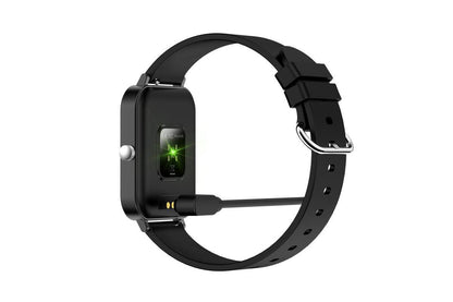 Ceas SmartWatch New Generation idealStore, Ecran Tactil 1.69 inch, IP68, Senzor Ritm Cardiac, Monitorizarea Oxigenului, Tensiunea Arteriala, Menstruatia, Notificari, Negru