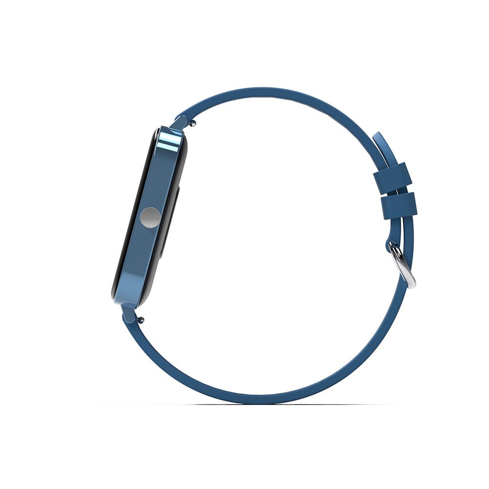 Ceas SmartWatch New Generation idealStore, Ecran Tactil 1.69 inch, IP68, Senzor Ritm Cardiac, Monitorizarea Oxigenului, Tensiunea Arteriala, Notificari, Albastru