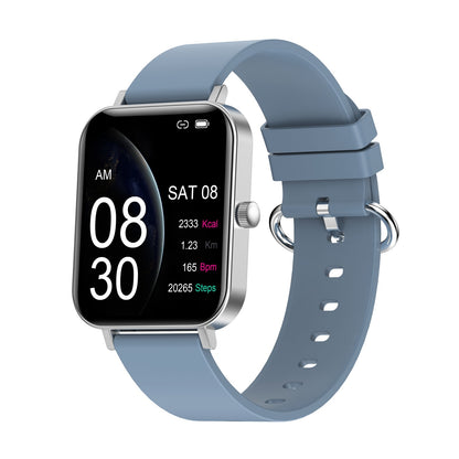 Ceas SmartWatch New Generation idealStore, Ecran Tactil 1.69 inch, IP 68, Senzor Ritm Cardiac, Monitorizarea Oxigenului, Tensiunea Arteriala, Menstruatia, Pedometru, Notificari, Gri