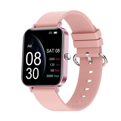 Ceas SmartWatch New Generation idealStore, Ecran Tactil 1.69 inch, Senzor Ritm Cardiac, Monitorizarea Oxigenului din Sange, Tensiunea Arteriala, Menstruatia, Notificari, Roz