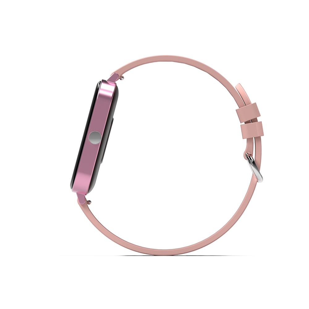 Ceas SmartWatch New Generation idealStore, Ecran Tactil 1.69 inch, Senzor Ritm Cardiac, Monitorizarea Oxigenului din Sange, Tensiunea Arteriala, Menstruatia, Notificari, Roz