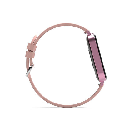 Ceas SmartWatch New Generation idealStore, Ecran Tactil 1.69 inch, Senzor Ritm Cardiac, Monitorizarea Oxigenului din Sange, Tensiunea Arteriala, Menstruatia, Notificari, Roz