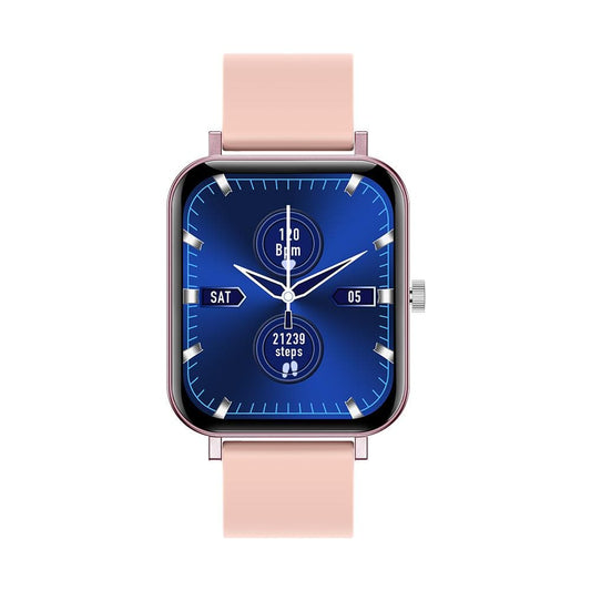 Ceas SmartWatch New Generation idealStore, Ecran Tactil 1.69 inch, Senzor Ritm Cardiac, Monitorizarea Oxigenului din Sange, Tensiunea Arteriala, Menstruatia, Notificari, Roz