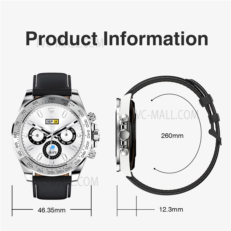 Smartwatch CharmMetal Gold IdealStore din otel inoxidabil, Ecran tactil de 1.3 inch rezistent la apa, Monitorizare Ritm cardiac, Calorii, Somn, conectivitate Android sau IOS pentru aplicatii Whatsapp/Facebook
