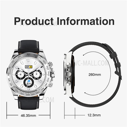 Smartwatch CharmMetal Gold IdealStore din otel inoxidabil, Ecran tactil de 1.3 inch rezistent la apa, Monitorizare Ritm cardiac, Calorii, Somn, conectivitate Android sau IOS pentru aplicatii Whatsapp/Facebook