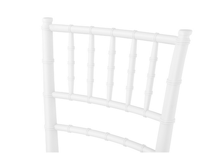 Set 6 Scaune Chiavari Premium ALB idealSTORE, Dimensiuni 87 x 43 x 47 cm, Spatar Inalt, Sezut Ergonomic, Design Elegant, Plastic Rezistent la Uzura, Pete, UV, Umezeala, Inghet, Temperaturi Mari, Sarcina 150 KG, Usor de Curatat