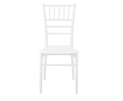 Set 6 Scaune Chiavari Premium ALB idealSTORE, Dimensiuni 87 x 43 x 47 cm, Spatar Inalt, Sezut Ergonomic, Design Elegant, Plastic Rezistent la Uzura, Pete, UV, Umezeala, Inghet, Temperaturi Mari, Sarcina 150 KG, Usor de Curatat