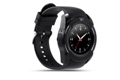 Ceas Smartwatch Chrono 8S Model 2018, Conectivitate Bluetooth 4.0, Camera foto, Functie Telefon, Ecran Lcd, Modul Anti Pierdere, Notificari pentru Facebook, Whatsapp, Sedentary remind, Black