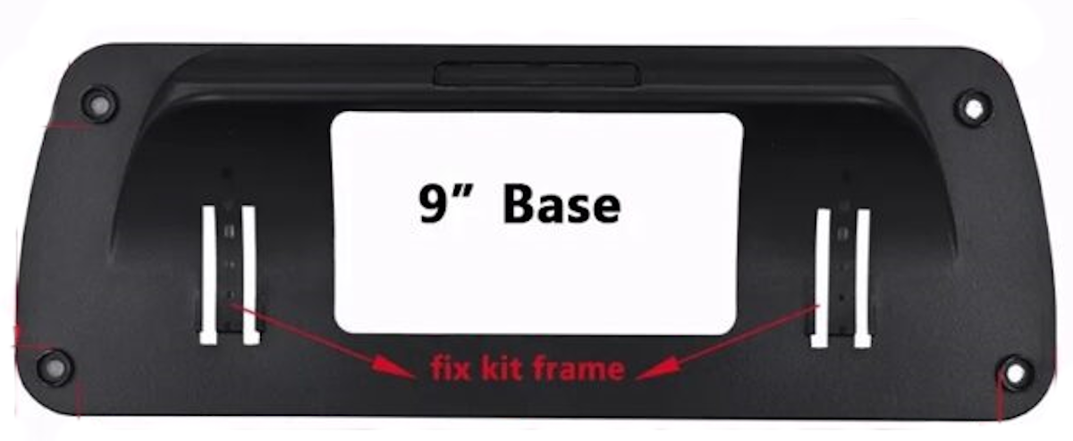 Rama Universala pentru Navigatie idealStore pentru Navigatii de 9 inch, include Cablaj, culoare Negru