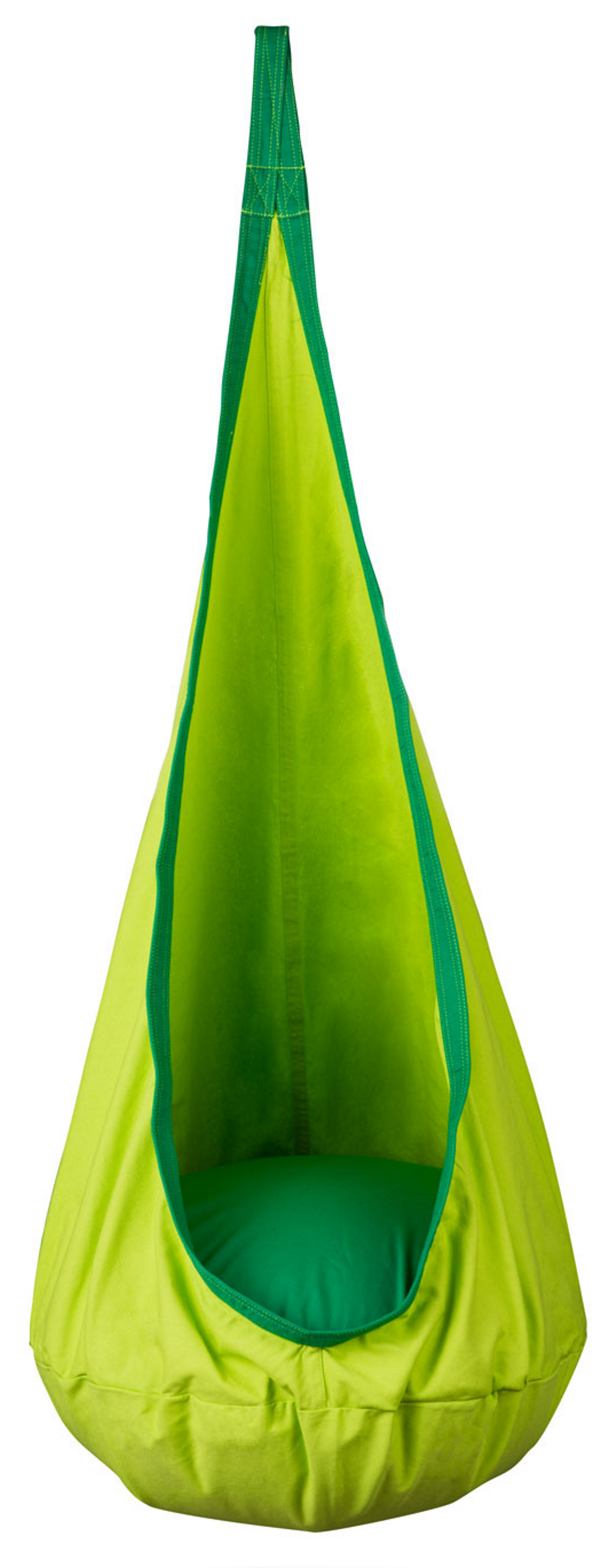 Hamac copii The Raven's Nest tip cocon idealSTORE Dimensiune 140 x 55 cm, Material solid, Include perna, Suport de suspendare, Carlig suplimentar, Ideal pentru camera, gradina sau terasa, Sarcina maxima 80 kg