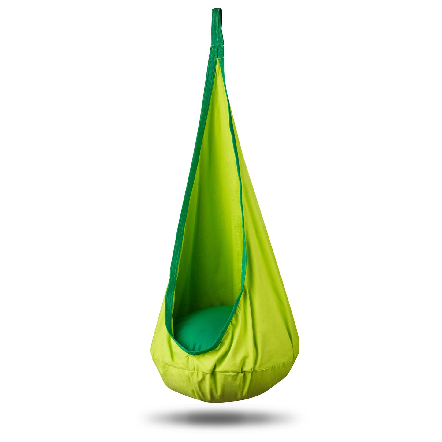 Hamac copii The Raven's Nest tip cocon idealSTORE Dimensiune 140 x 55 cm, Material solid, Include perna, Suport de suspendare, Carlig suplimentar, Ideal pentru camera, gradina sau terasa, Sarcina maxima 80 kg