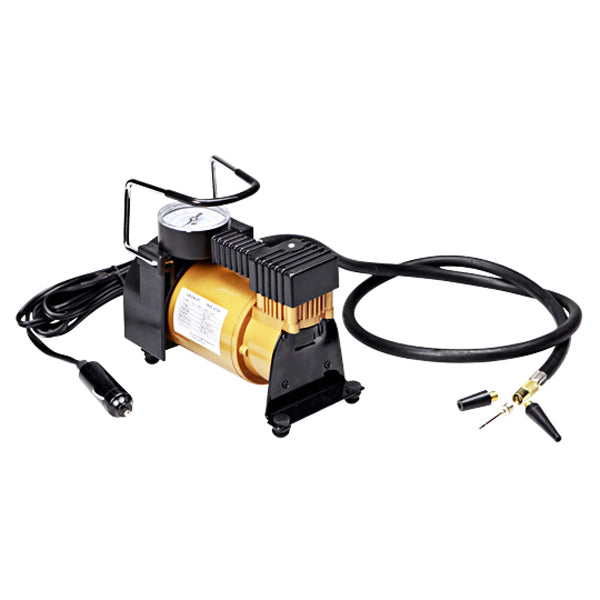 Compresor profesional aer cu manometru 12V, 35 l pe minut, borseta transport inclusa