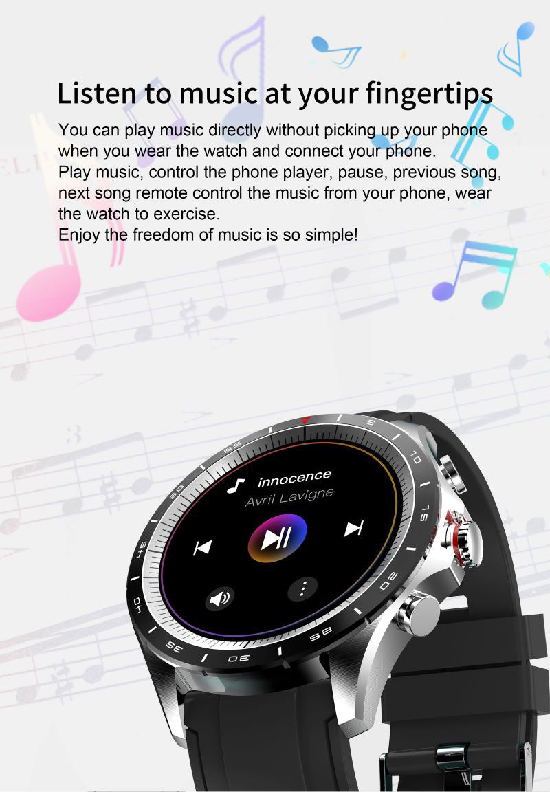 Ceas SmartWatch CONDE FiT idealSTORE, Ecran tactil complet, IOS/Android, Bluetooth, Monitorizare Ritm Cardiac Sport, Calorii, Somn, Tensiunea Arteriala, Vreme, IP 68, Music Control, Multi-sport, Apeluri, Culoare Negru