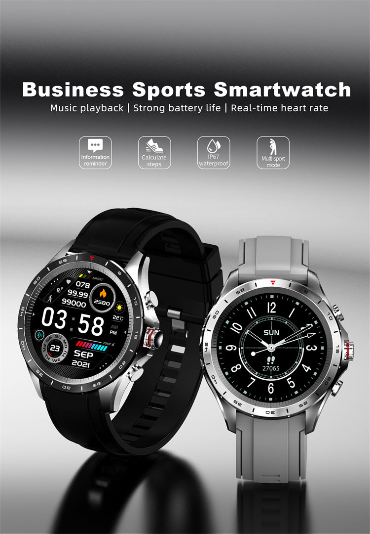 Ceas SmartWatch CONDE FiT idealSTORE, Ecran tactil complet, IOS/Android, Bluetooth, Monitorizare Ritm Cardiac Sport, Calorii, Somn, Tensiunea Arteriala, Vreme, IP 68, Music Control, Multi-sport, Apeluri, Culoare Negru