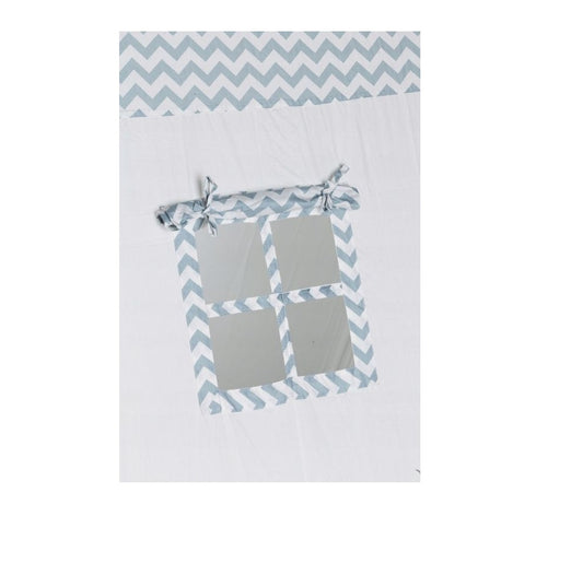 Cort si Spatiu de Joaca pentru Copii IDL, Dimensiuni: 100 x 115 x 130 cm, Structura cadrului din Lemn, Accesorizat cu 1 Covoras si o Perna pentru un confort Sporit, Ofera oportunitatea copilului de as Dezvolta Gandirea prin Folosirea Limbajului Expresiv