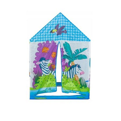 Cort de joaca pliabil, iPlay, Zoo, pentru copii, motive grafice, 95x72x102 cm