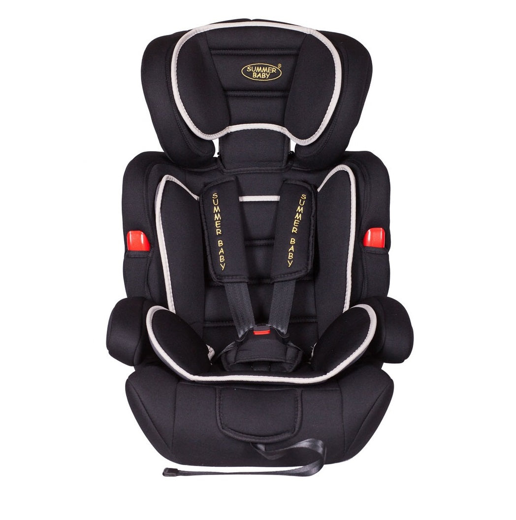 Scaun auto Profesional, BABY JOLIE COSMO IDL Collection, Pentru 3 grupe de greutate intre 9-36 Kg, Format din doua parti baza cu cotiere conturate si spatar, Tetiera reglabila, Echipat cu centura de siguranta cu prindere in 5 puncte, Negru