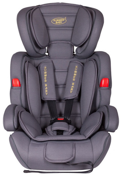 Scaun auto Profesional, BABY JOLIE COSMO IDL Collection, Pentru 3 grupe de greutate intre 9-36 Kg, Format din doua parti baza cu cotiere conturate si spatar, Tetiera reglabila, Echipat cu centura de siguranta cu prindere in 5 puncte, Gri