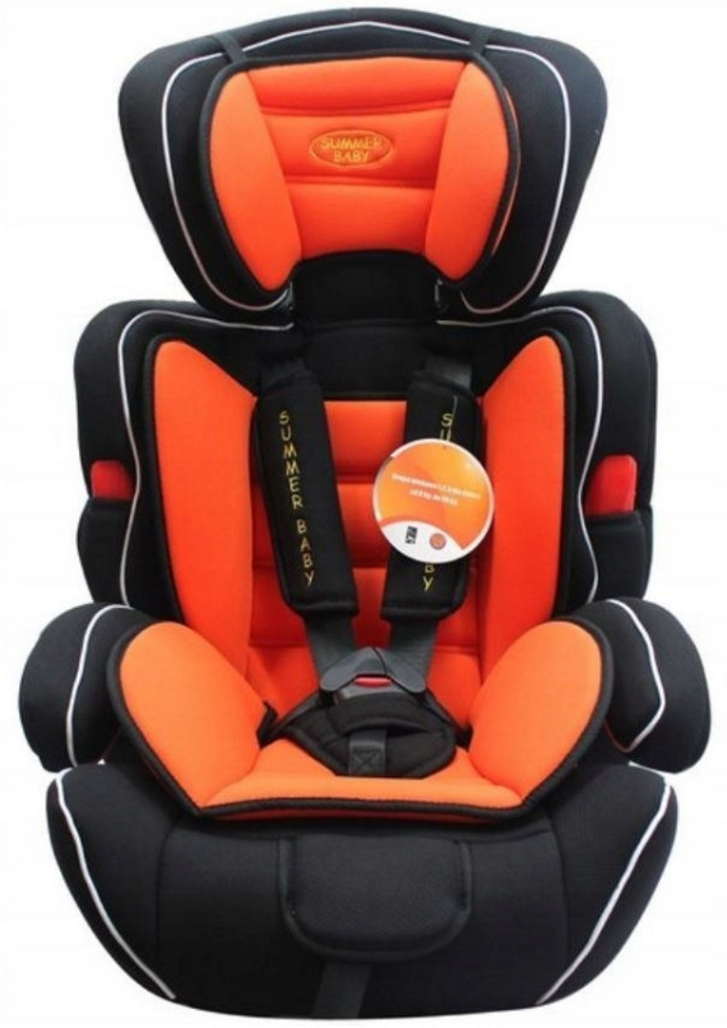 Scaun auto Profesional, BABY JOLIE COSMO IDL Collection, Pentru 3 grupe de greutate intre 9-36 Kg, Format din doua parti baza cu cotiere conturate si spatar, Tetiera reglabila, Echipat cu centura de siguranta cu prindere in 5 puncte, Portocaliu