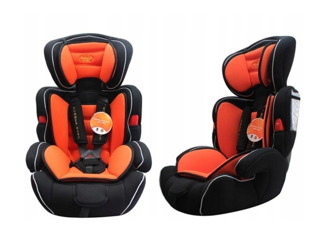 Scaun auto Profesional, BABY JOLIE COSMO IDL Collection, Pentru 3 grupe de greutate intre 9-36 Kg, Format din doua parti baza cu cotiere conturate si spatar, Tetiera reglabila, Echipat cu centura de siguranta cu prindere in 5 puncte, Portocaliu