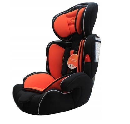 Scaun auto Profesional, BABY JOLIE COSMO IDL Collection, Pentru 3 grupe de greutate intre 9-36 Kg, Format din doua parti baza cu cotiere conturate si spatar, Tetiera reglabila, Echipat cu centura de siguranta cu prindere in 5 puncte, Portocaliu