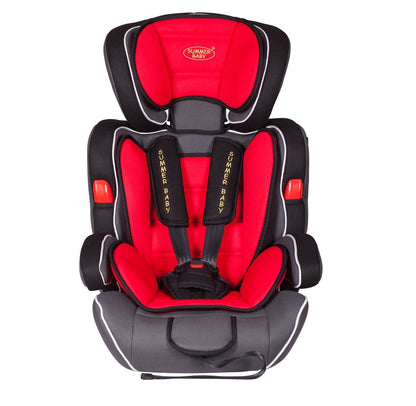 Scaun auto Profesional, BABY JOLIE COSMO IDL Collection, Pentru 3 grupe de greutate intre 9-36 Kg, Format din doua parti baza cu cotiere conturate si spatar, Tetiera reglabila, Echipat cu centura de siguranta cu prindere in 5 puncte, Rosu