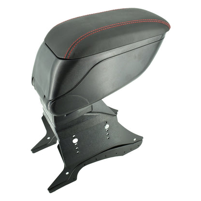 Cotiera universala idealSTORE neagra elegance, Cusatura rosie, Sistem de reglaj lateral si inaltime . Calitate premium