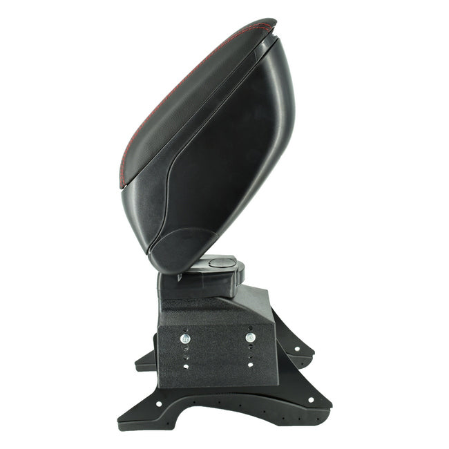 Cotiera universala idealSTORE neagra elegance, Cusatura rosie, Sistem de reglaj lateral si inaltime . Calitate premium