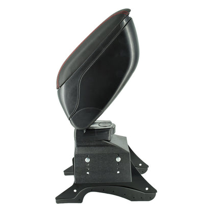 Cotiera universala idealSTORE neagra elegance, Cusatura rosie, Sistem de reglaj lateral si inaltime . Calitate premium