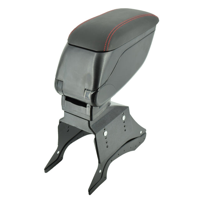 Cotiera universala idealSTORE neagra elegance, Cusatura rosie, Sistem de reglaj lateral si inaltime . Calitate premium