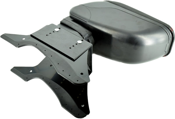 Cotiera universala idealSTORE neagra elegance, Cusatura rosie, Sistem de reglaj lateral si inaltime . Calitate premium