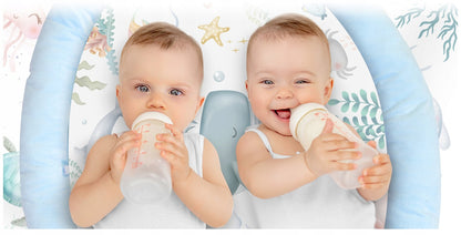 Salteluta interactiva pentru copii ideal STORE Be Happy, 7 jucarii incluse, perna cu suprafata moale, Sprijina dezvoltarea stimulilor vizuali si ofera provocari fizice care vor ajuta la dezvoltarea abilitatilor motorii, albastru