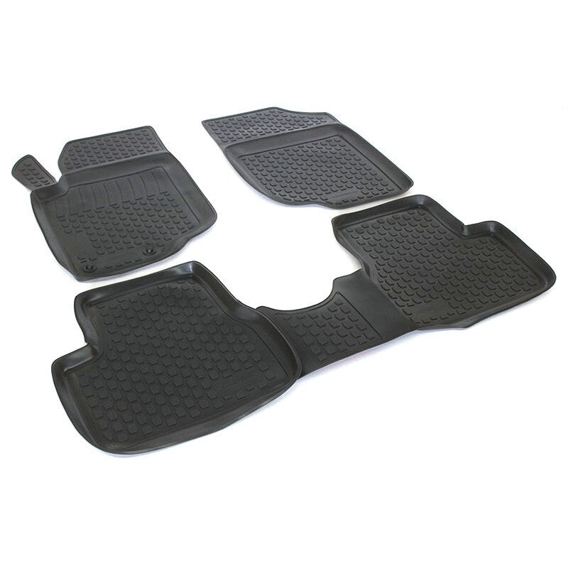 Covoare cauciuc stil tavita, material antiaderent, cauciuc moale PEUGEOT 207 2006-2012