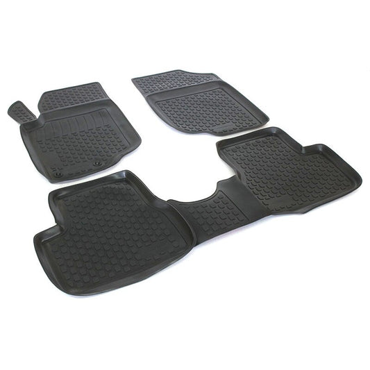 Covoare cauciuc stil tavita, material antiaderent, cauciuc moale PEUGEOT 207 2006-2012