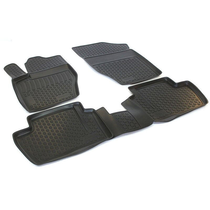 Covoare cauciuc stil tavita, material antiaderent, cauciuc moale PEUGEOT 307 2001-2008