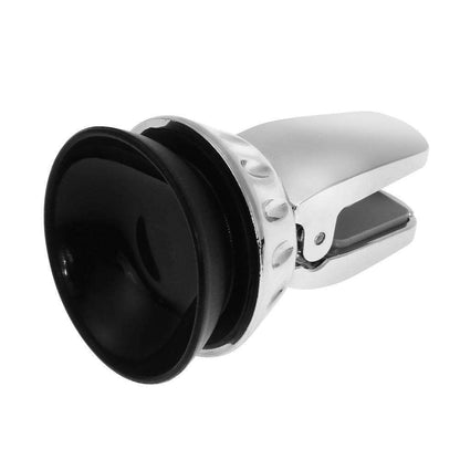 Suport auto pentru telefon IDL cu ventuza si prindere in grila de ventilatie, Design minimalist si dimensiuni reduse, Permite fixarea telefonului atat pe verticala cat si pe orizontala