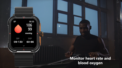 Ceas Smartwatch StrongCollection IdealStore, Ecran Tactil 1.83 inch, Notificari Mesaje si Retele Sociale, Preluare Apeluri BT, Microfon si Difuzor incorporat, Monitorizare Somn, Tensiune arteriala, Multi-Sport, IP67, Alarma, Android-IOS, Black Edition