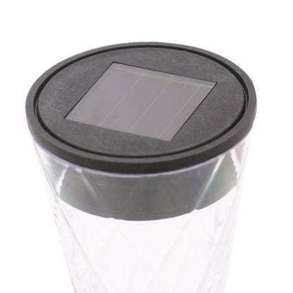 Lampa solara pentru gradina IDL, Diametrul de 68 mm si inaltimea de 365 mm, Modelul este realizat din Platsic, Prevazuta cu LED de culoare alba si acumulator 1 AAA 600mAh, Principalul avantaj este ca nu veti consuma curent electric