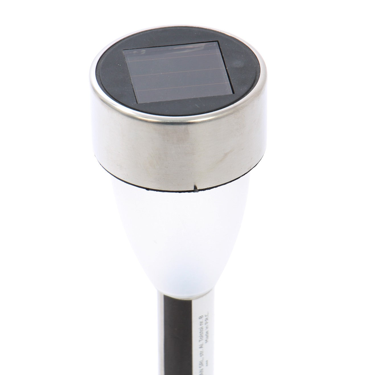 Lampa solara pentru gradina IDL, Design tip stick, Modelul este realizat din INOX, Prevazuta cu LED de culoare alba si acumulator 1 AAA 600mAh, Ideala pentru iluminatul pe timp de noapte al gradinii, gazonului, curtii