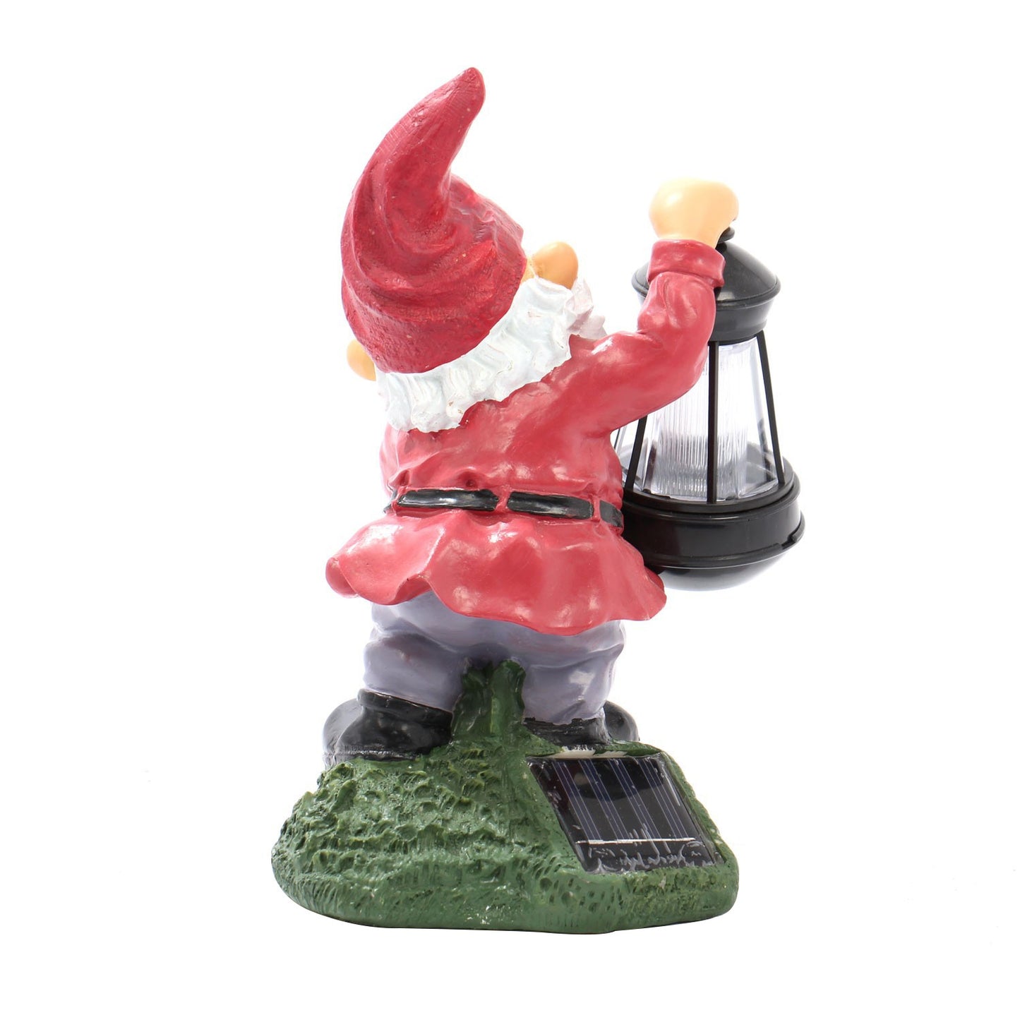 Lampa solara pentru gradina IDL, Dimensiuni: 148 x 190 x 280mm, Tip material-Rasina, Modelul prezinta un pitic cu un felinar in mana, Ideala pentru curte, terasa sau gradina, Aduce un plus de vitalitate si veselie indiferent de amplasare