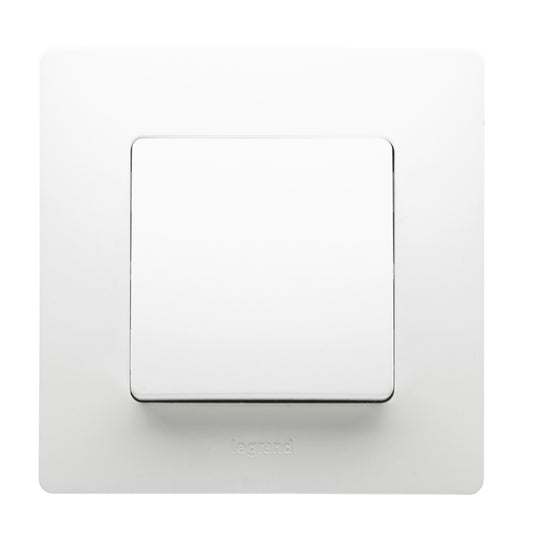 Intrerupator simplu IDL, Tip incastrat cu rama ALBA inclusa, usor de montat si folosit in orice casa