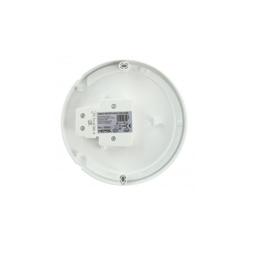 Aplica idealSTORE CRIDO COLLECTION, Structura din plastic, Dotat cu sursa LED pentru o putere maxima 15W, Dimensiuni 180 x 180 x 75 mm, Grad de protectie IP44, Design simplu