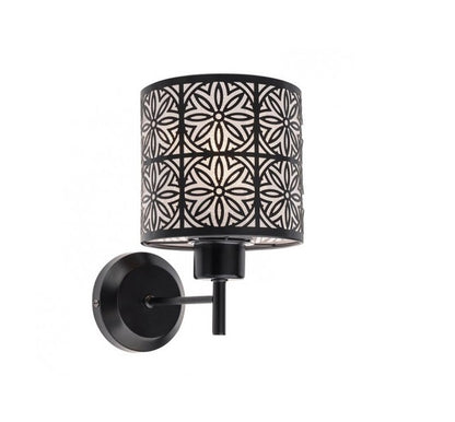 Aplica pentru interior PAFILLIA DESIGN, Structura din metal vopsit si abajur din metal imbracat in material PVC decorativ, Dimensiunile sunt 210 x 140 x 250 mm, Grad de protectie IP20