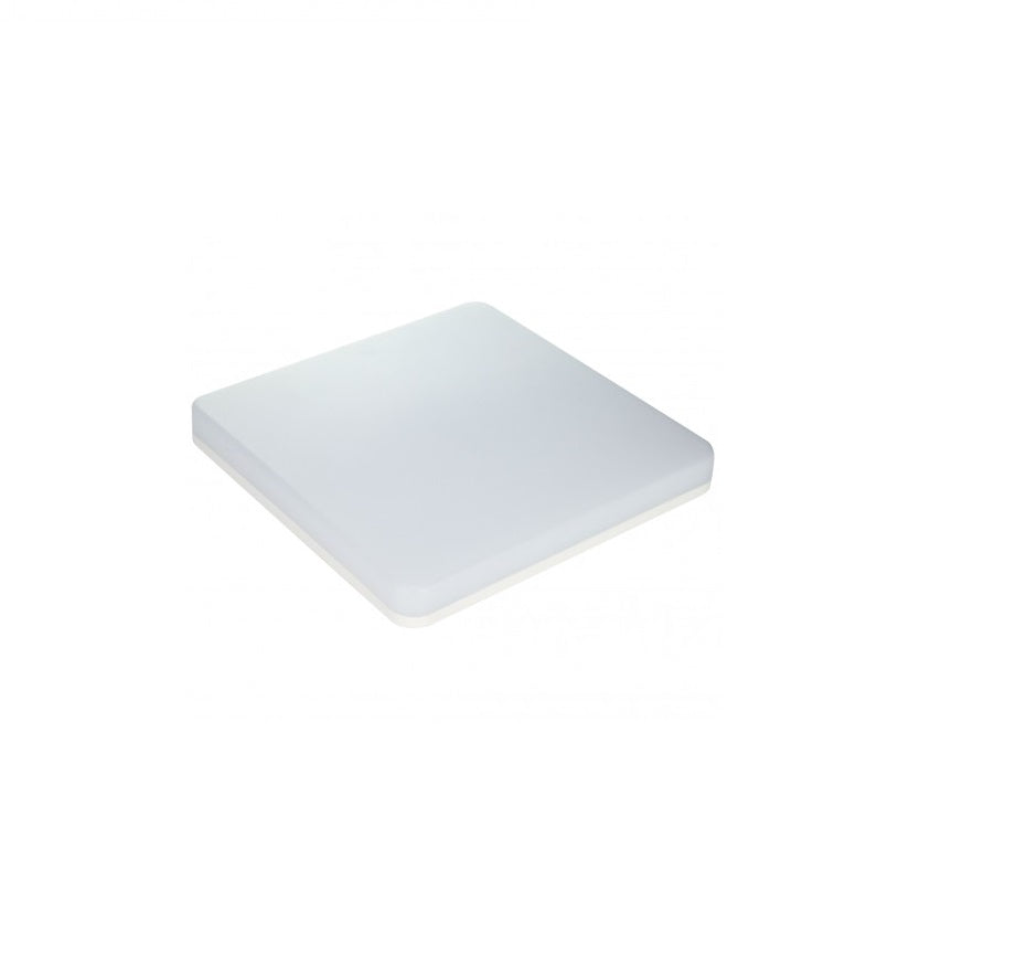 Aplica idealSTORE ETNA COLLECTION, Structura din plastic, Dotat cu sursa LED pentru o putere maxima 18W, Dimensiuni 280 x 280 x 55 mm, Grad de protectie IP54, Design simplu