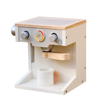 Aparat de cafea Montessori pentru Copii din Lemn Little Barista ideal STORE, Dimensiune 18 x 14.6 x 17, Include o ceasca de cafea, Promoveaza dezvoltarea cognitiva, O piesa de mobilier perfecta in bucataria micului bucatar