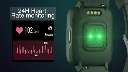 Ceas Smartwatch si Bratara Fitness idealSTORE NEW Black Viber, Ecran TFT-LCD de 1.3', 8 moduri de sport incorporate, Frecventa cardiaca dinamica, Monitorizarea somnului, Memento Sedentar, 5ATM impermeabilitate, GPS, Negru