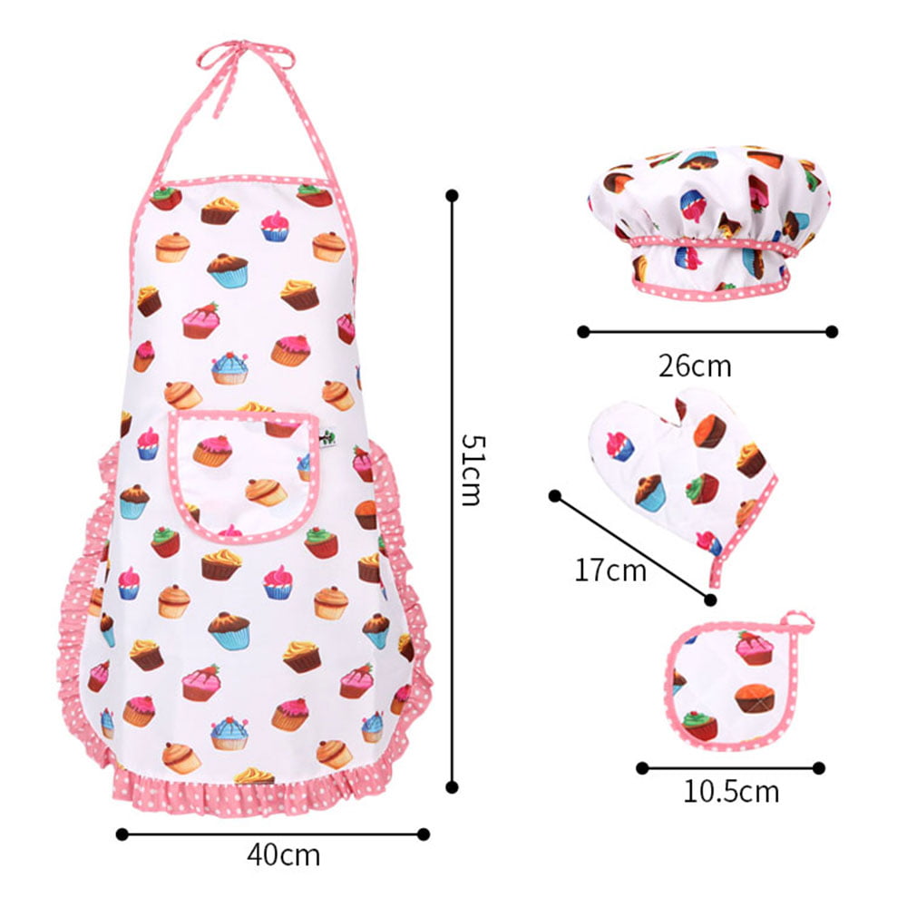 Set de Gatit Little Confectioner idealSTORE, Include un Sucitor, Spatula, Tel, Perie de Patiserie, Sort, Manusi pentru Vase Fierbinti, Disgn Clasic, Ajuta la Dezvoltarea Imaginatia si Stimuleaza Creativitatea