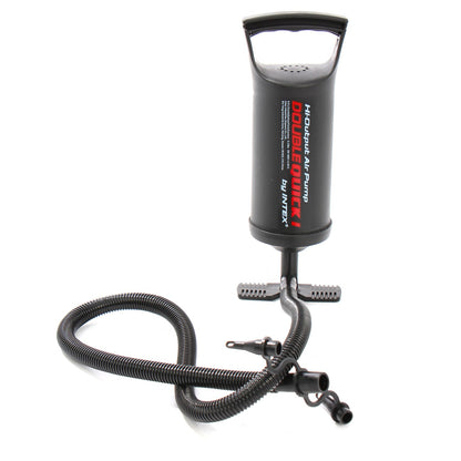 Saltea gonflabila pentru camping,plaja , gradina, 2 persoane, 203 x 152 x 22 cm + 2 perne si pompa