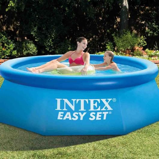 Piscina Familie gonflabila IDL Summer Joy, Dimensiune 183x51 cm, Capacitate 886 Litrii, Instalare Rapida, Forma Rotunda, Material PVC, Culoare Verde alaturi de kit reparatie cadou
